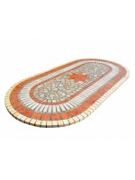 tavolo in mosaico e ferro battuto