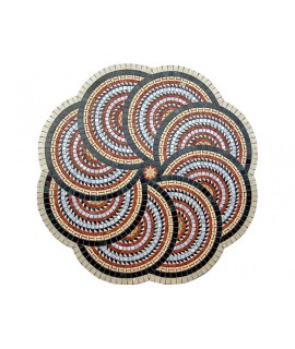 tavolo in mosaico ilfaunomosaici