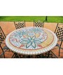 tavolo in mosaico per esterno giardino terrazzo